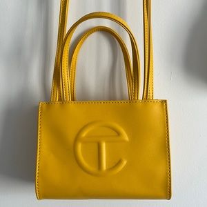small yellow shopping bag